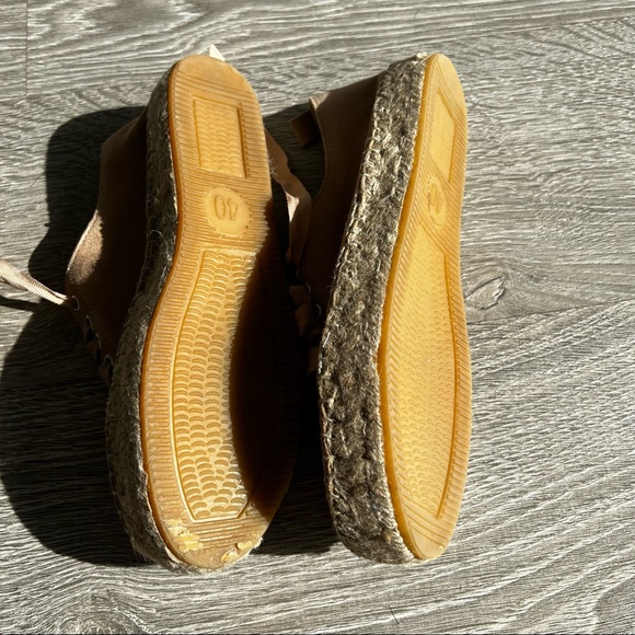 NWOB Little Burgundy Suede Espadrille - Salmon Pink - Picture 3 of 9